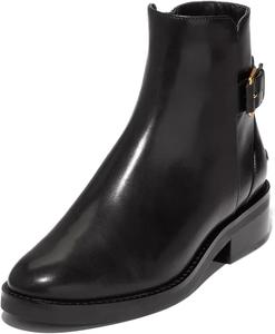 Женские ретро-ботильоны Pazzion с закрытым круглым носком, гладкой боковой молнией, низким массивным каблуком, пряжкой, подходящие для официального офиса и повседневной носки, удобные, размеры 4-16 US, Black