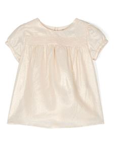 Versace Kids платье с отделкой в стиле Грека, золотистый