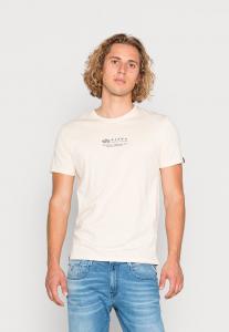 Футболка Alpha Industries ALPHA WORDING, Jet Stream White/White