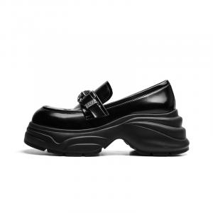 CHERYKALLY Лоферы 7 см женские черные