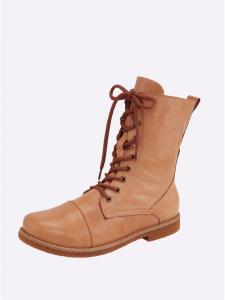 Andrea Conti Ботильоны на шнуровке верблюжьего цвета