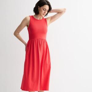 Миниатюрное трикотажное платье из смешанной техники Sonoma Goods For Life, цвет hawaii rose