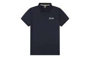 Футболка-поло Unisex с воротником-поло, умеренно прямого кроя Jeep, темно-синий