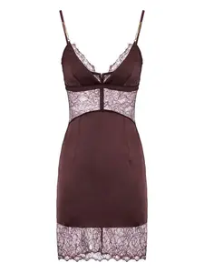 Кружевное мини-платье Elisabetta Franchi, красный