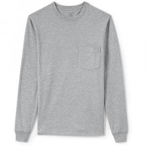 Мужские Lands' End Super-T Henley, цвет Gray Heather
