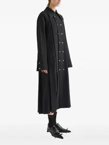 Двубортное пальто Jil Sander, черный