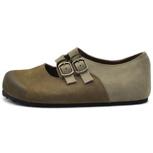 Туфли Мэри Джейн на плоской подошве женские ARTMU, Yellow Brown