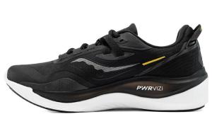 Saucony Унисекс кроссовки Runshield противоскользящие износостойкие водонепроницаемые черные с желтым низкие повседневные