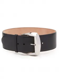 Ремень Geometric Buckle Alexander McQueen, черный