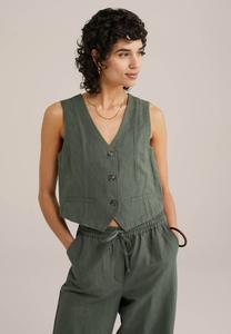 Жилет WE Fashion, темно-зеленый