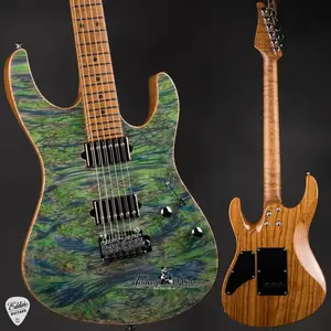 Электрогитара Suhr Modern Roasted Burl Maple - Trans Algae