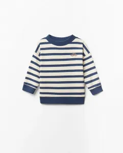 Толстовка в полоску Sfera, темно-синий
