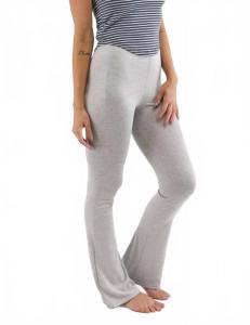 Укороченные расклешенные брюки в сером меланже Glyder, серый