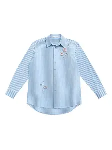 Рубашка в полоску AREA, синий
