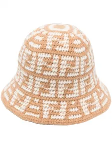 Панама с логотипом Fendi, коричневый