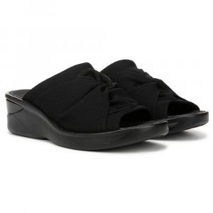 Босоножки на танкетке Smile 3 от Bzees для Lifestride, black stretch fabric