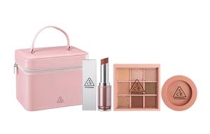 Тюбик теней для век и румяна Soft Mist набор для макияжа легко растушевывается комплект из трех предметов для контуринга лица 3CE