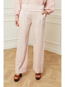 Тканевые брюки La Compagnie Du Lin, розовый