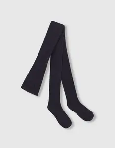 Базовые ребристые детские колготки Gocco, темно-синий