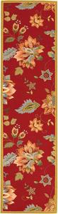 Ковер-дорожка SAFAVIEH, 77 x 183 см, Chelsea Collection, Red, ручной работы в стиле French Country из шерсти, идеально для помещений с высокой проходимостью в гостиной, спальне (HK306C)