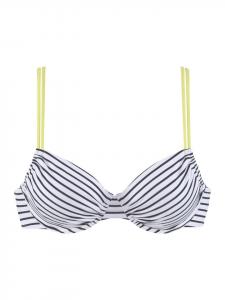 Верх бикини Venice Beach, цвет schwarz/weiß/limette