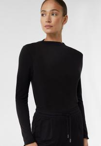 Топ comma casual identity IM SLIM FIT, Schwarz/Black