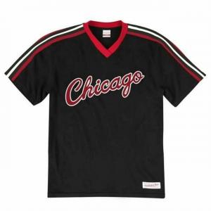Мужская черная футболка Mitchell & ness Chicago Bulls Mitchell And Ness, черный