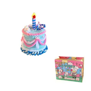 Плюшевая кукла Creative Twist Stick Cake Bear Rabbit высотой 20 см XTHOT, Heart Colored Sugar Cake[Diy Material Kit]