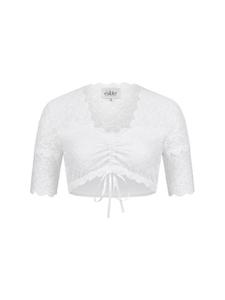 Блузка дирндль с короткими рукавами Nena белого цвета Nübler