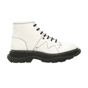 Ботинки Alexander McQueen Wmns Tread Slick Lace Up Boot, Ivory Black