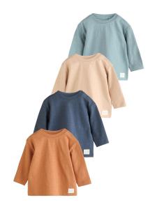 Рубашка Next, бежевый/пастельно-голубой/темно-синий/коричневый