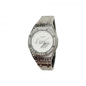 Часы Casio G-Shock Analog-Digital 2100 Series, арт. GA-2100-7A7, серебристый