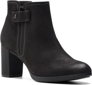Женские ботинки Clarks Bayla Glow Fashion, Black Nubuck
