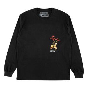 Футболка astroworld tour horse long sleeve 'black' Travis Scott, черный