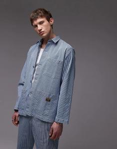 Джинсовая куртка CAT WWR в полоску из орехового дерева