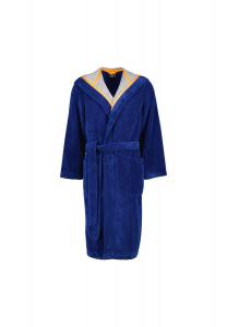 Халаты мужские с капюшоном Doubleface 831 темно-синий - 13 Cawö