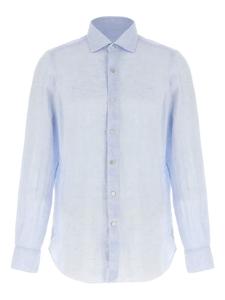 Рубашка Гаэта Finamore 1925 Napoli, синий