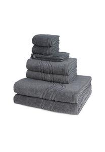 Набор полотенец Ross Cashmere Feeling с узором, 8 штук, серый