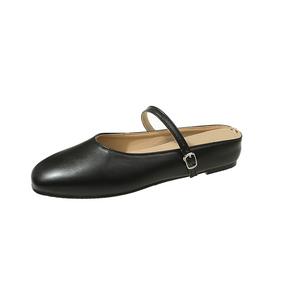 Alxnan Закрытые тапочки женские черные, цвет Black Slippers