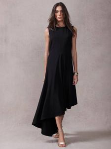 Асимметричное миди-платье Mint Velvet, Black