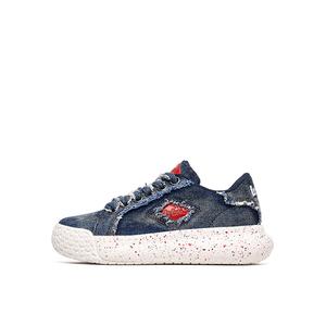 Lee Cooper Устойчивые к истиранию нескользящие низкие скейтерские кроссовки унисекс деним синий мужские, цвет Denim Blue Men's