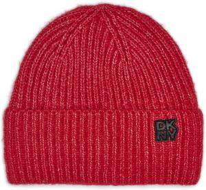 Женская шапка-бини DKNY в стиле шейкер с подкладкой из флиса Velboa, Crimson