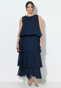 Volants ausschnitt ärmellos праздничная одежда Ulla Popken, Marine