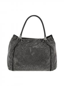 Faina Женская сумка-портфель серебристого цвета