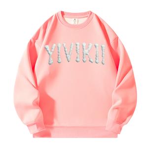 Свитшот унисекс с круглым вырезом YIVIKII, розовый