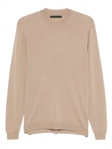 Свитер с круглым вырезом Low Brand, коричневый