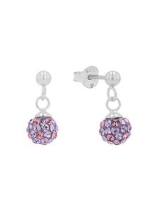 Amor Серьги из серебра 925 пробы, покрытые родием