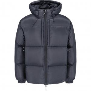 ROA Куртка с капюшоном на молнии пуховая, Black