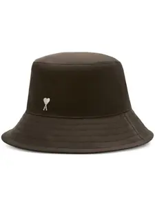 Панама с логотипом Ami Paris, коричневый