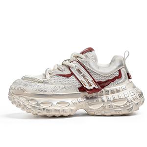 Bull Thunder Мужские белые низкие массивные кроссовки, цвет White